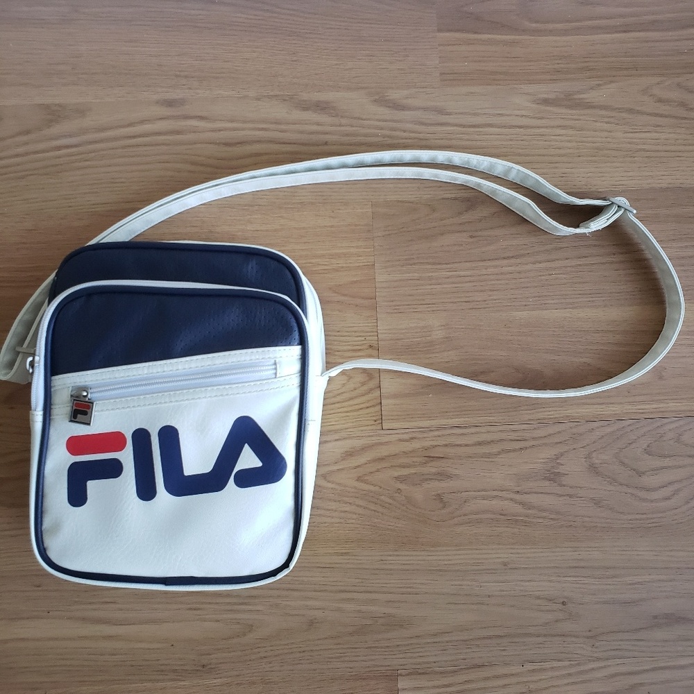 White Fila Bag